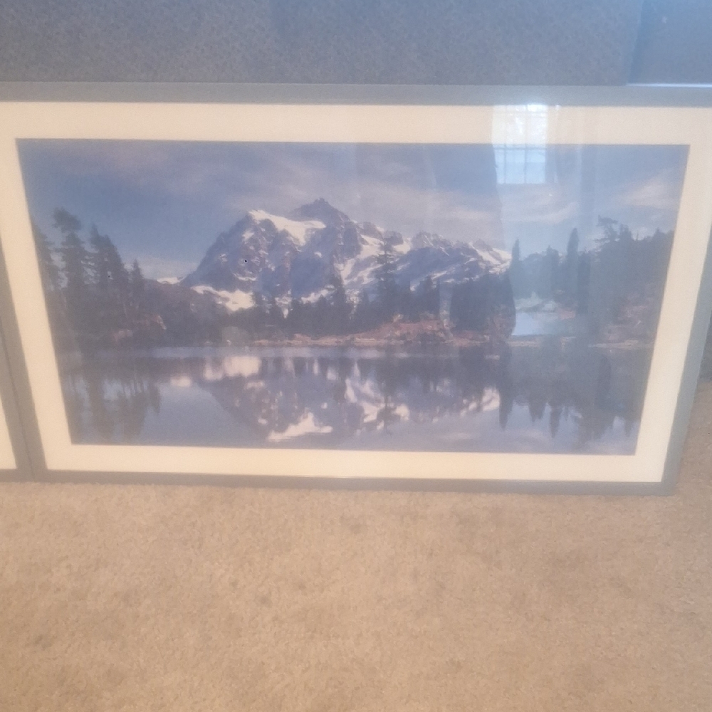 Framed Mountain Landscape Art Print